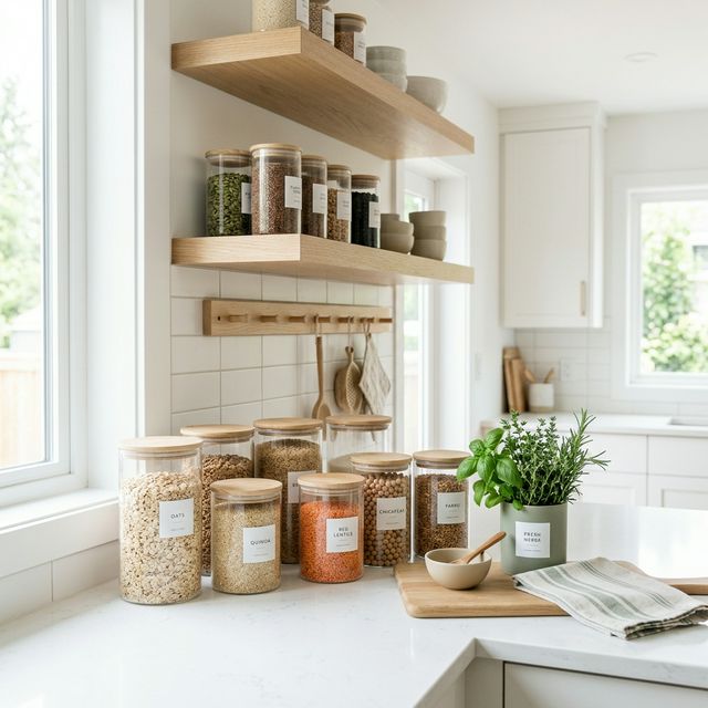 Organized modern kitchen